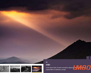 响应式的缩略图幻灯片ui展示特效